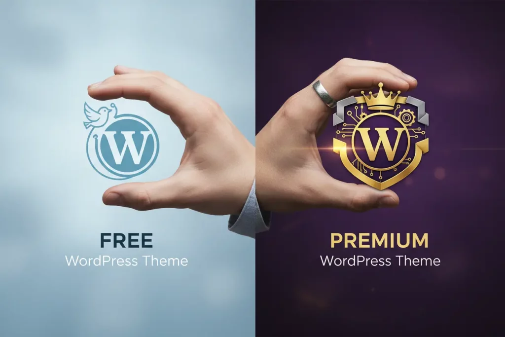 Comparação entre temas WordPress grátis e pagos