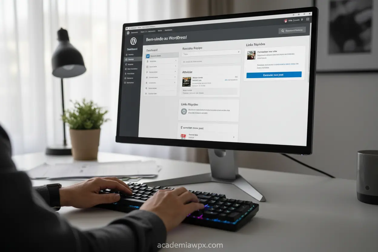 Configurando um novo blog no WordPress.