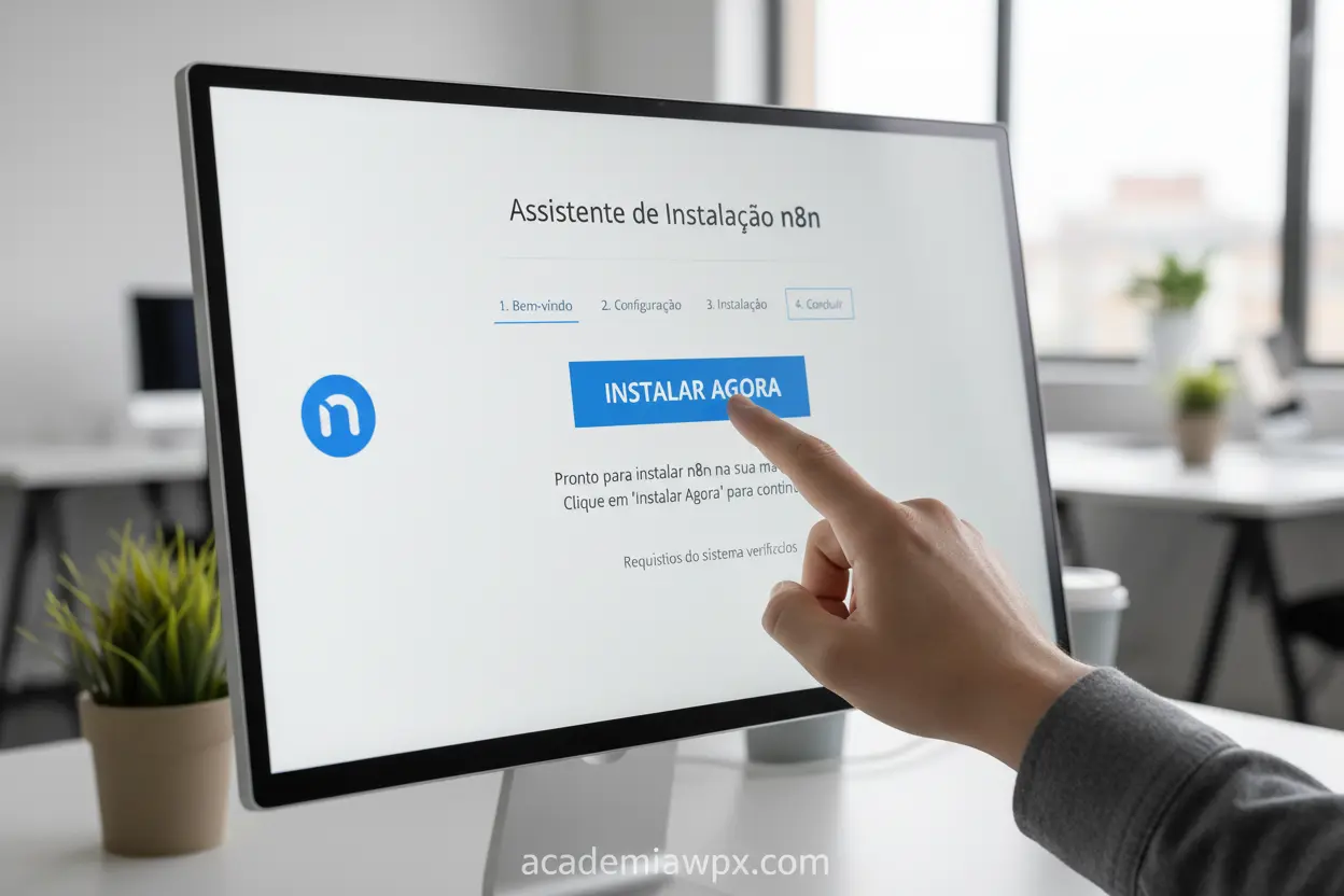 Instalação e configuração inicial do n8n.