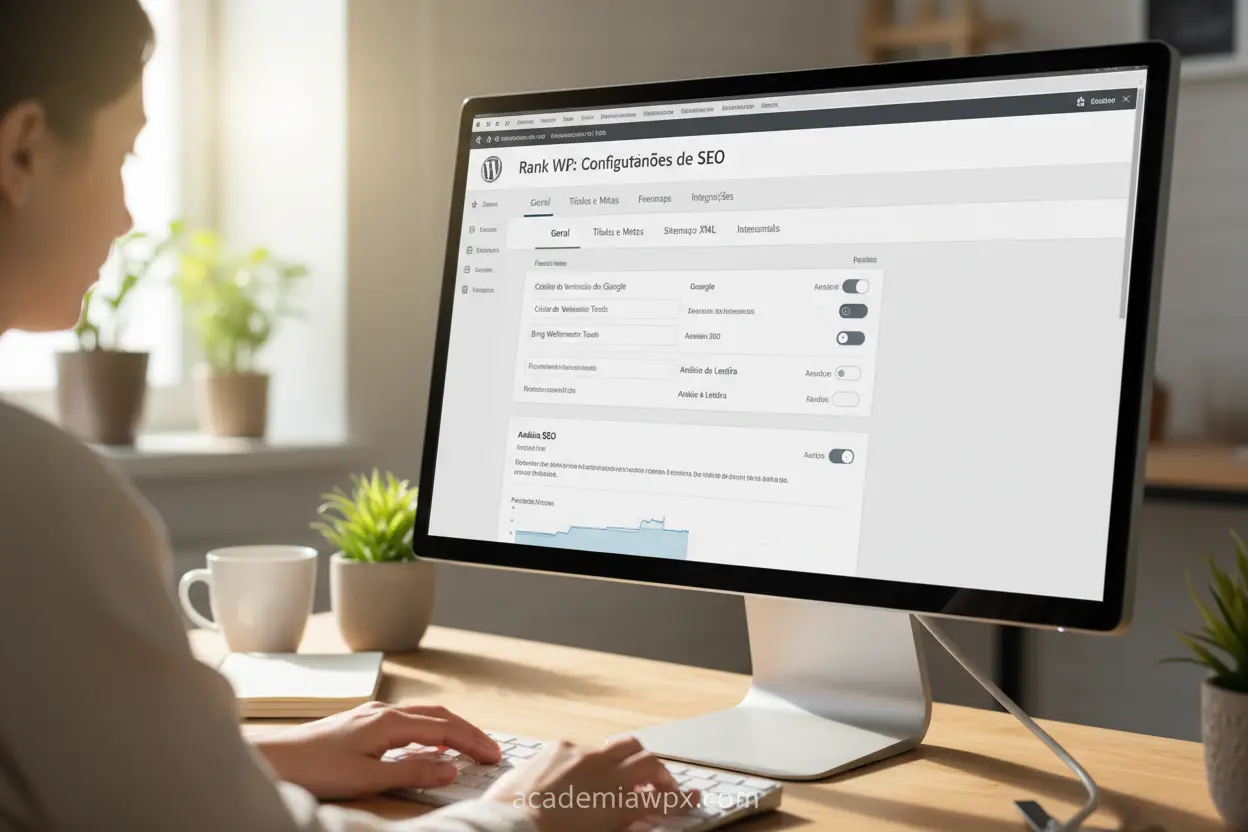 Configurações de SEO no painel WordPress